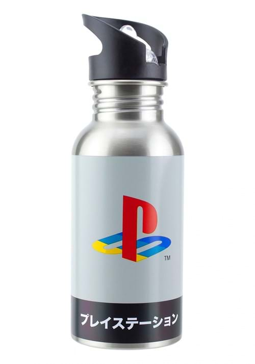 Playstation Heritage Metal Water Bottle w Straw