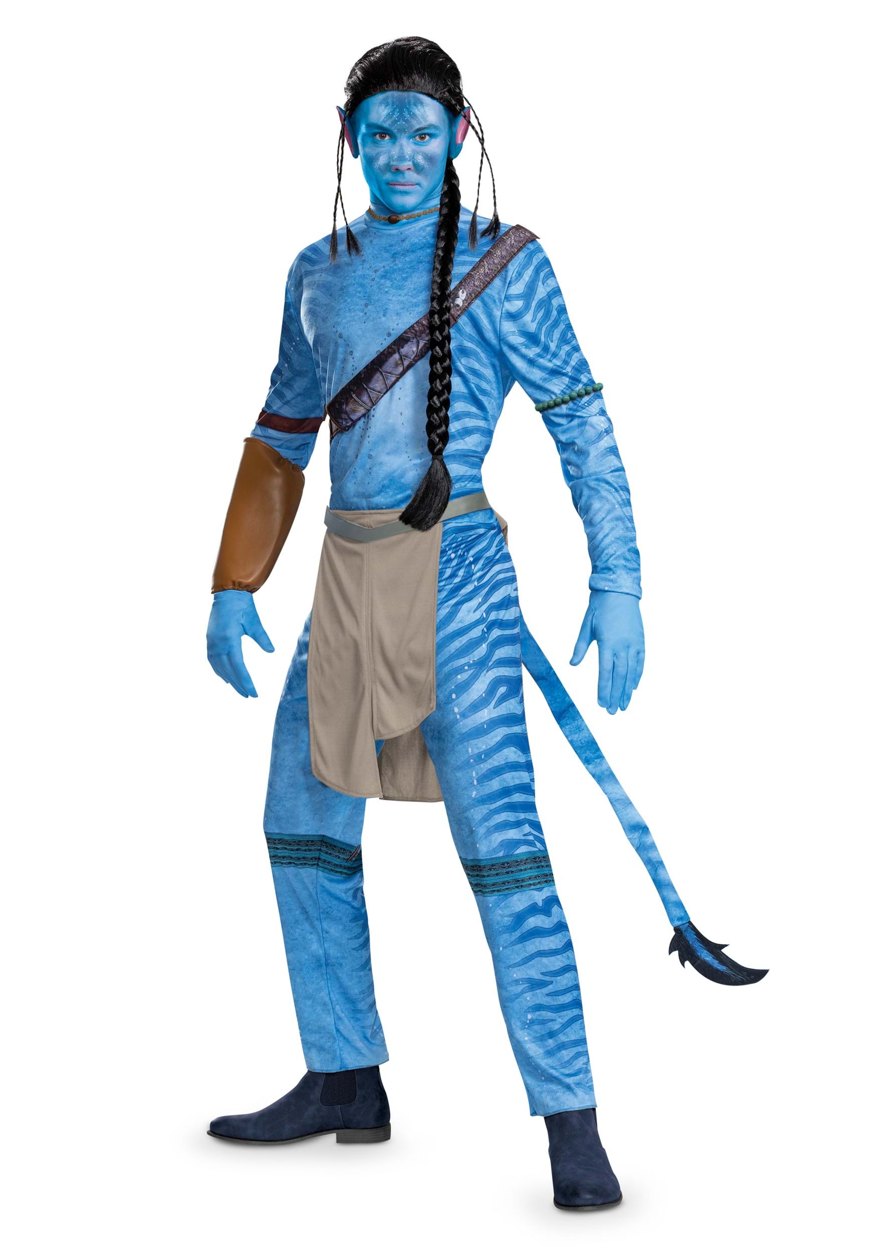 Photos - Fancy Dress Avatar Disguise  Men's Deluxe Jake  Costume Brown/Blue DI129 