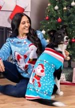 Santa vs Shark Dog Sweater Alt 2