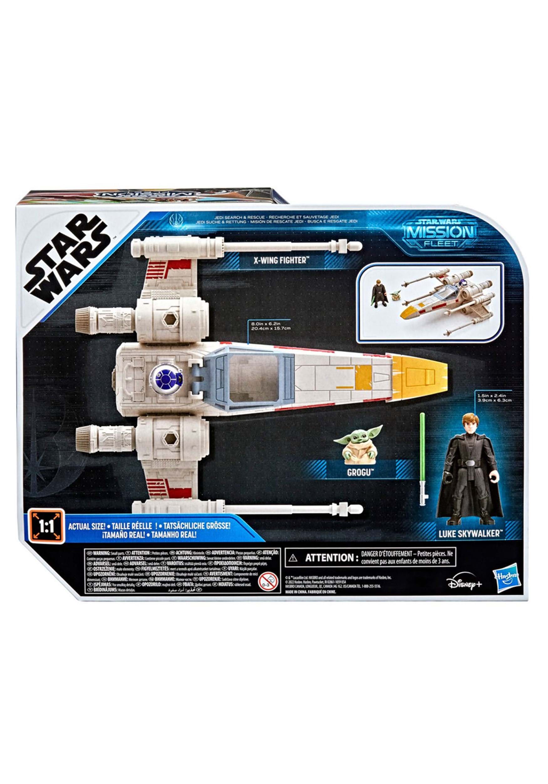 Star Wars Mission Fleet Luke Skywalker And Grogu X-Wing Fighter