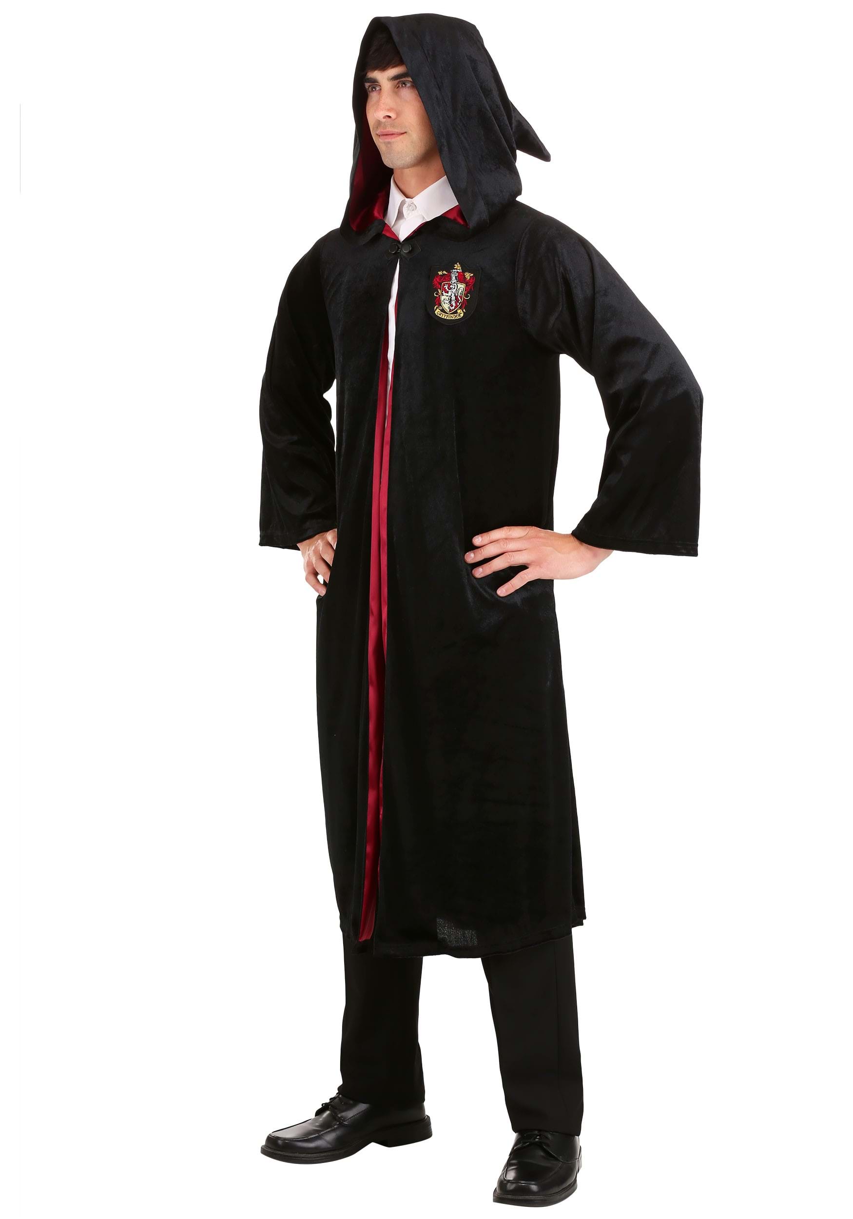 Plus Size Harry Potter Hermione Deluxe Gryffindor Robe For Adults