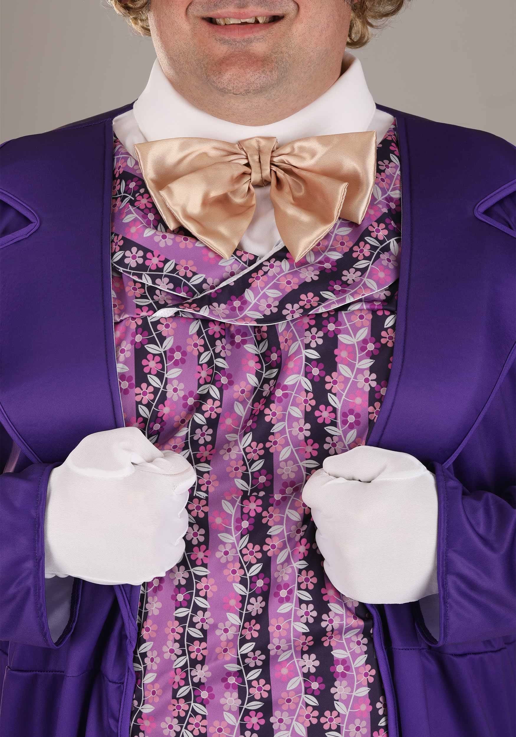 Adult Plus Size Willy Wonka Fancy Dress Costume