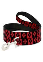 HARLEY QUINN DIAMOND BLOCKS RED/BLACK DOG LEASH