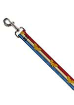 Wonder Woman Logo Stripes and Stars Dog Leash Alt 1