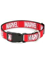 MARVEL RED BRICK LOGO PLASTIC CLIP PET COLLAR