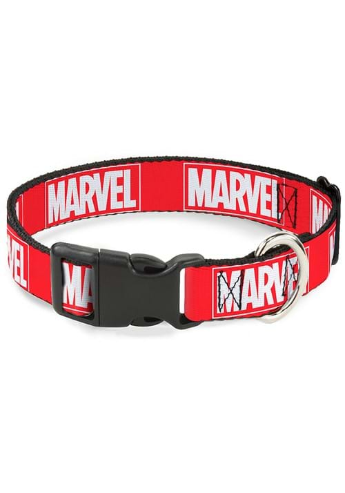 MARVEL RED BRICK LOGO PLASTIC CLIP PET COLLAR