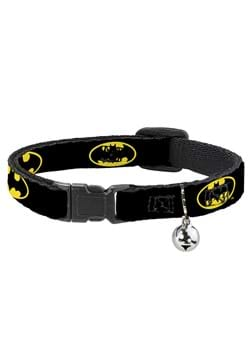 BATMAN SHIELD BLACK YELLOW CAT COLLAR BREAKAWAY