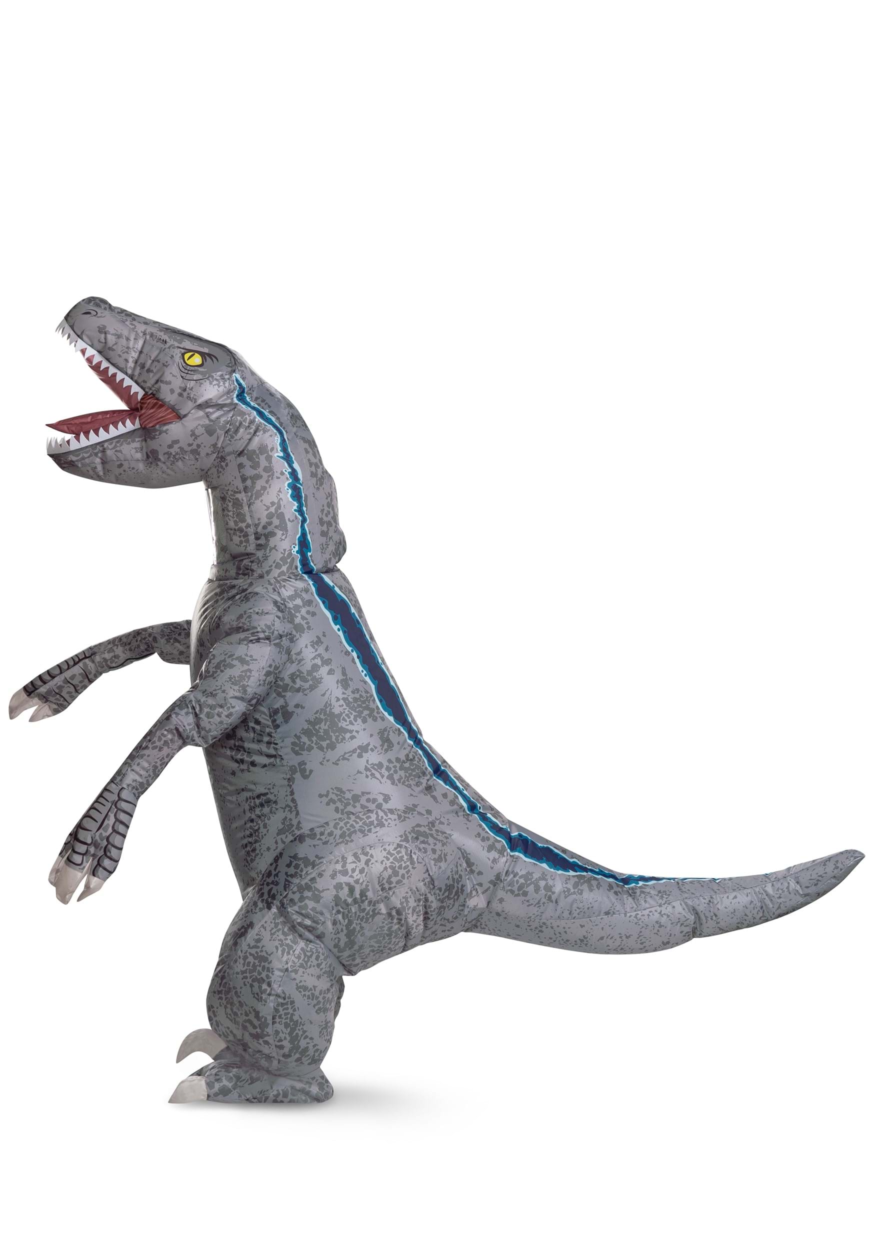 Jurassic World Blue Velociraptor Inflatable Dinosaur Fancy Dress Costume For Adults , Inflatable Dinosaur Fancy Dress Costumes