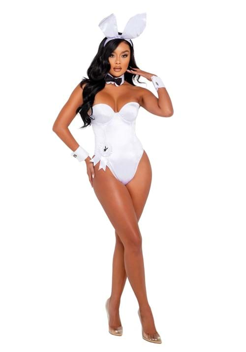 Playboy Women's White Bunny Costume