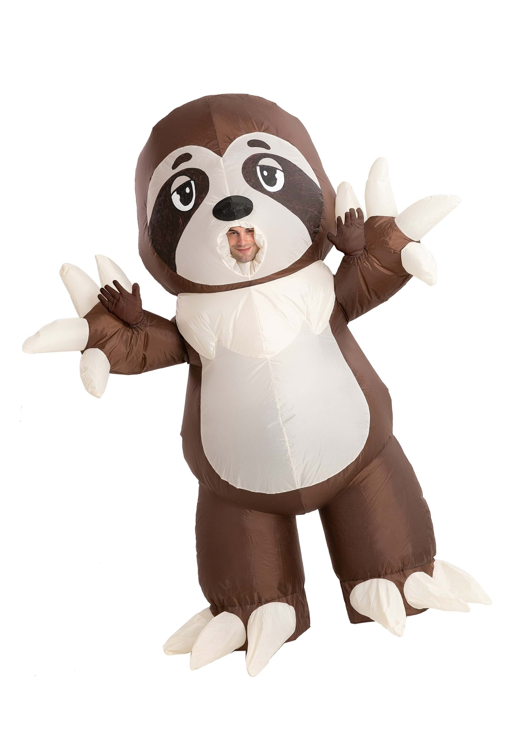 Inflatable Sloth Fancy Dress Costume For Adults