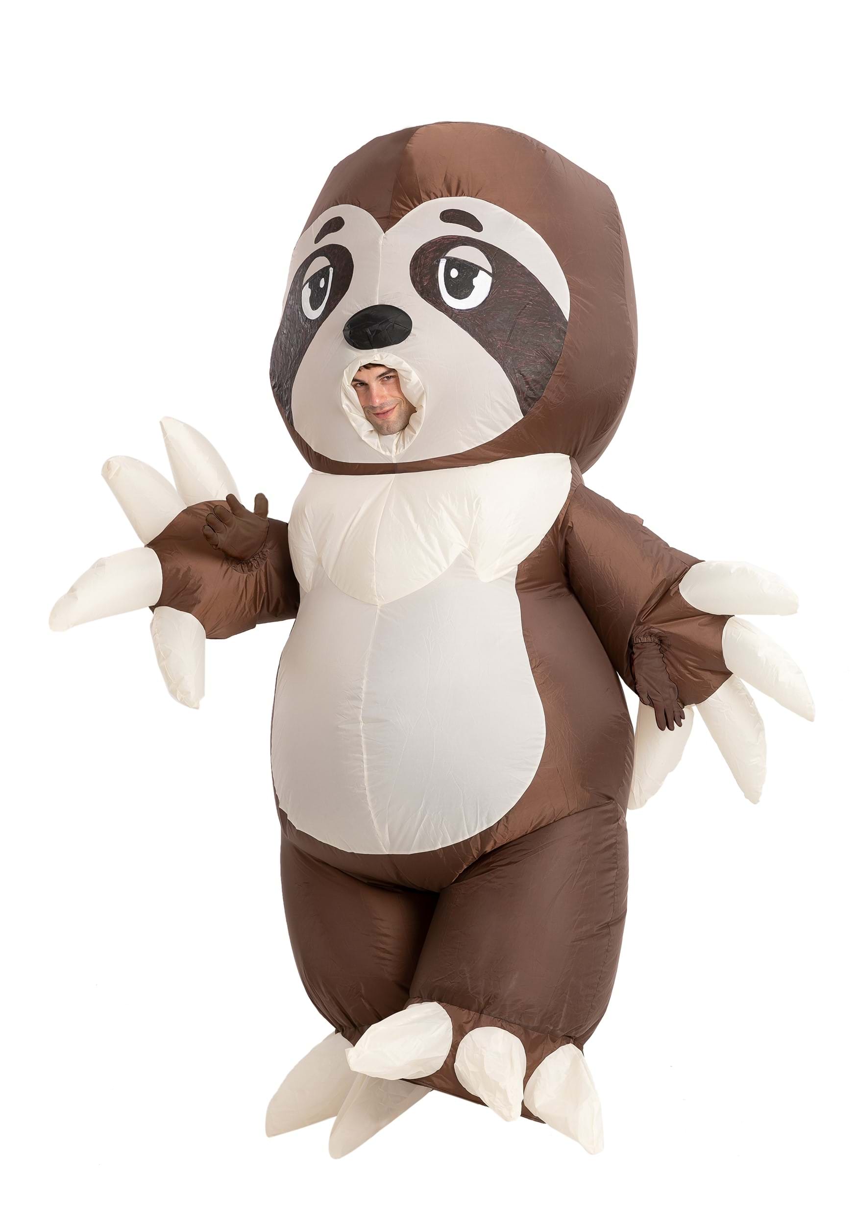 Inflatable Sloth Fancy Dress Costume For Adults