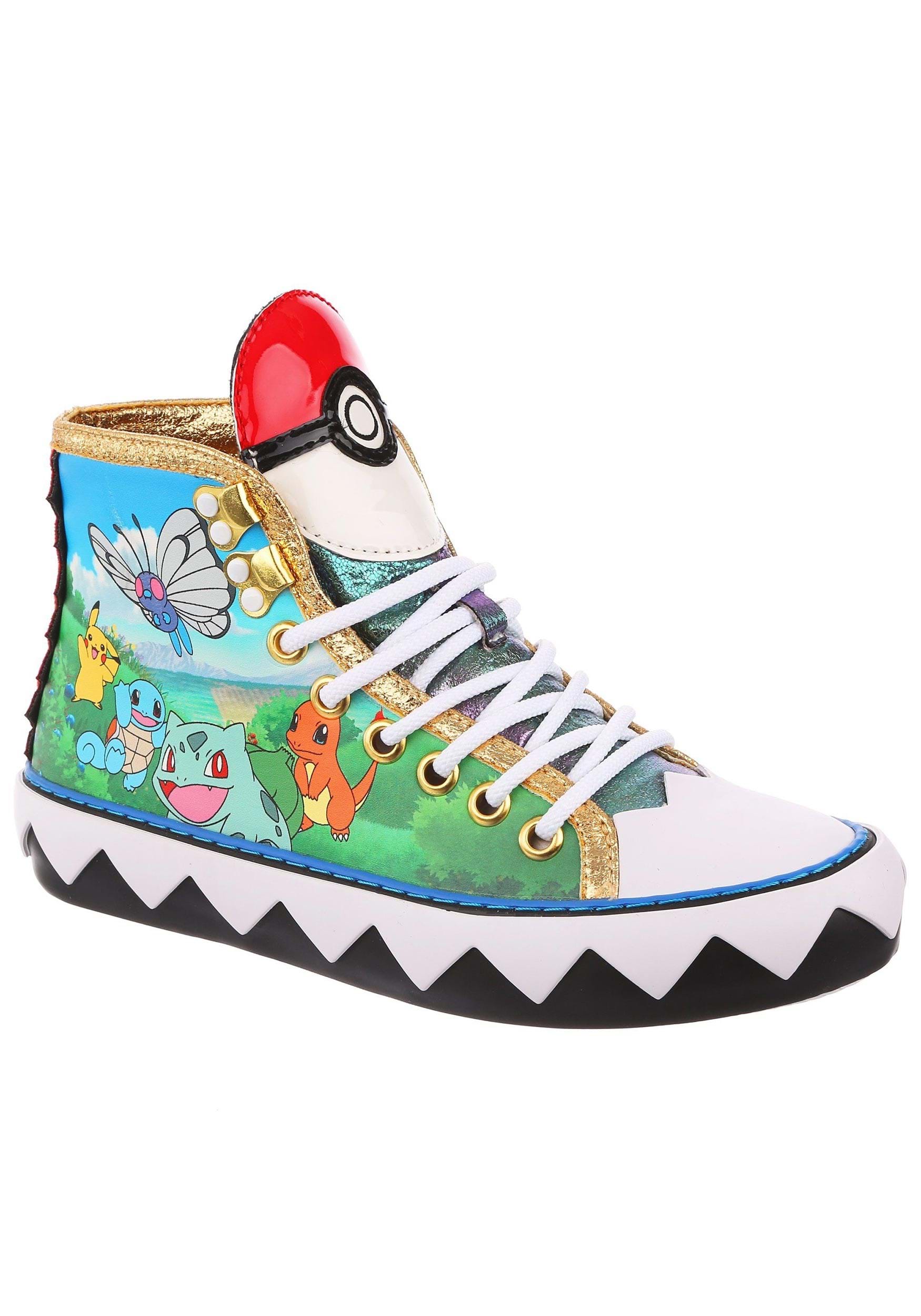 Irregular Choice Pokemon Walk It Out Adult High Top Sneakers