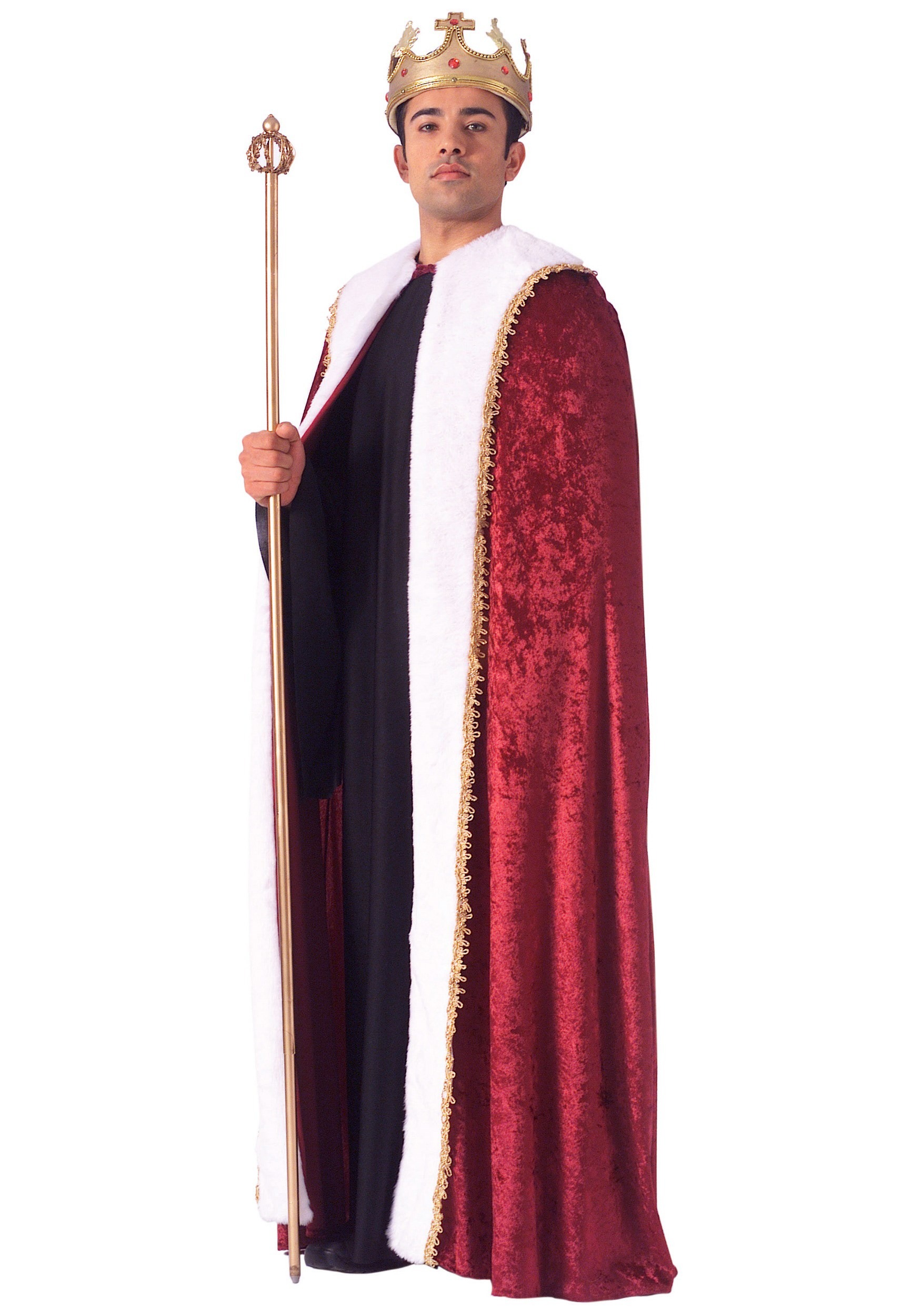 King Of Hearts Robe Fancy Dress Costume For Adults