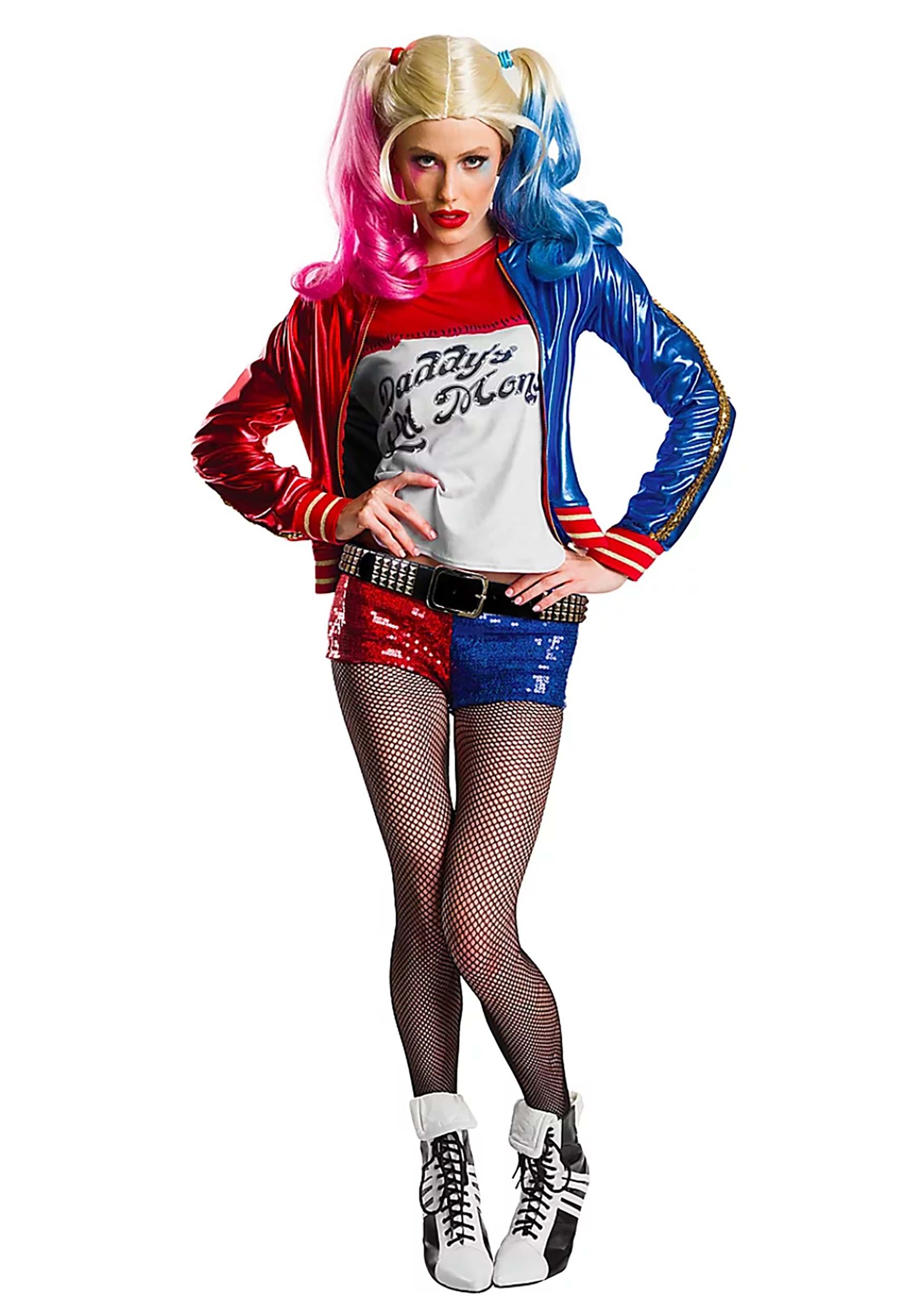 Kids Girl Suicide Squad Harley Quinn Costume Halloween Cosplay