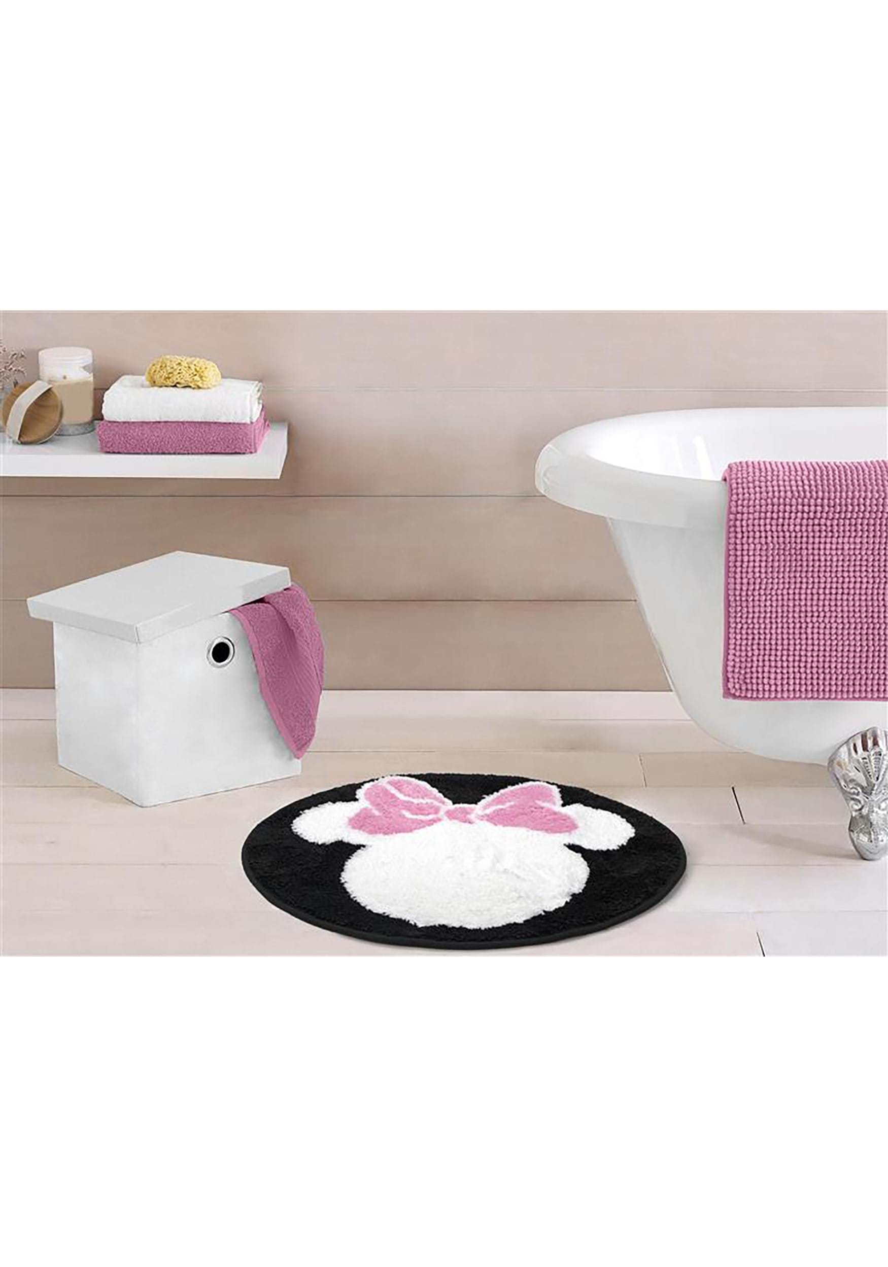 Disney Minnie Mouse Cotton Cherry Tufted Bath Rug