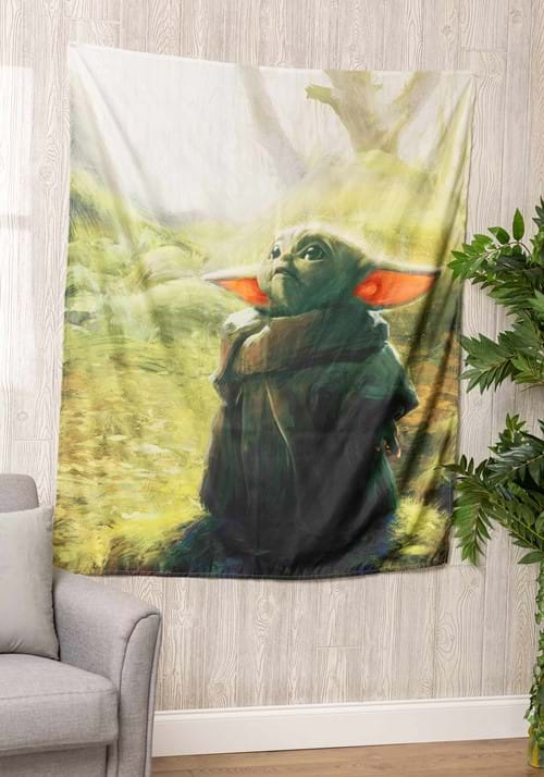 Mandalorian Grogu Wall Tapestry