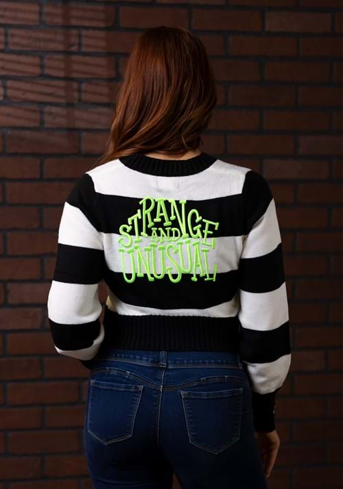 Beetlejuice x UV Strange and Unusual Striped Cardigan UPD