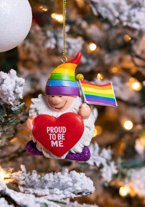 3.94 Inch Resin Pride Gnome Ornament