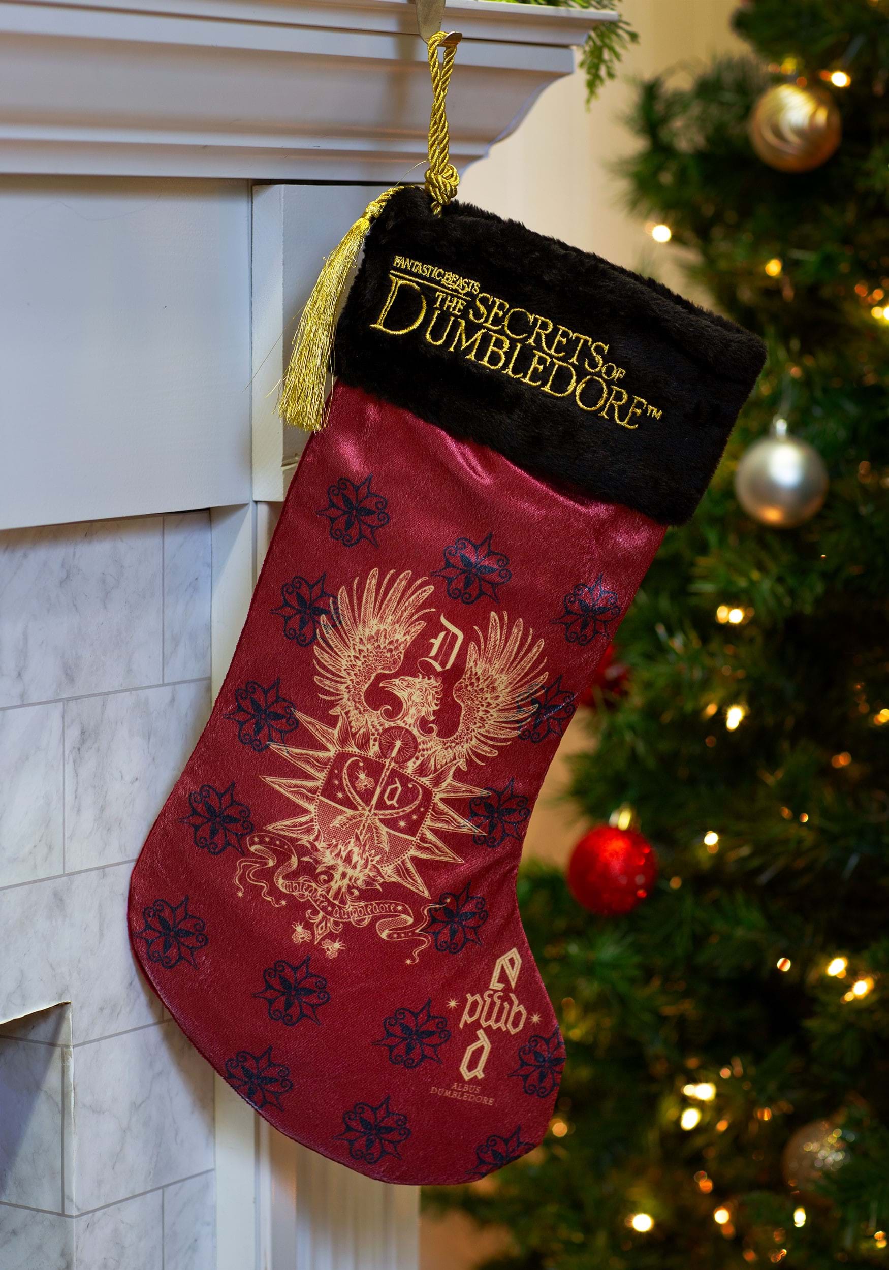19 Inch Secrets Of Dumbledore Stocking , Harry Potter Christmas Decor