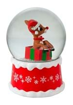 RUDOLPH IN PRESENT WATERGLOBE Alt 2