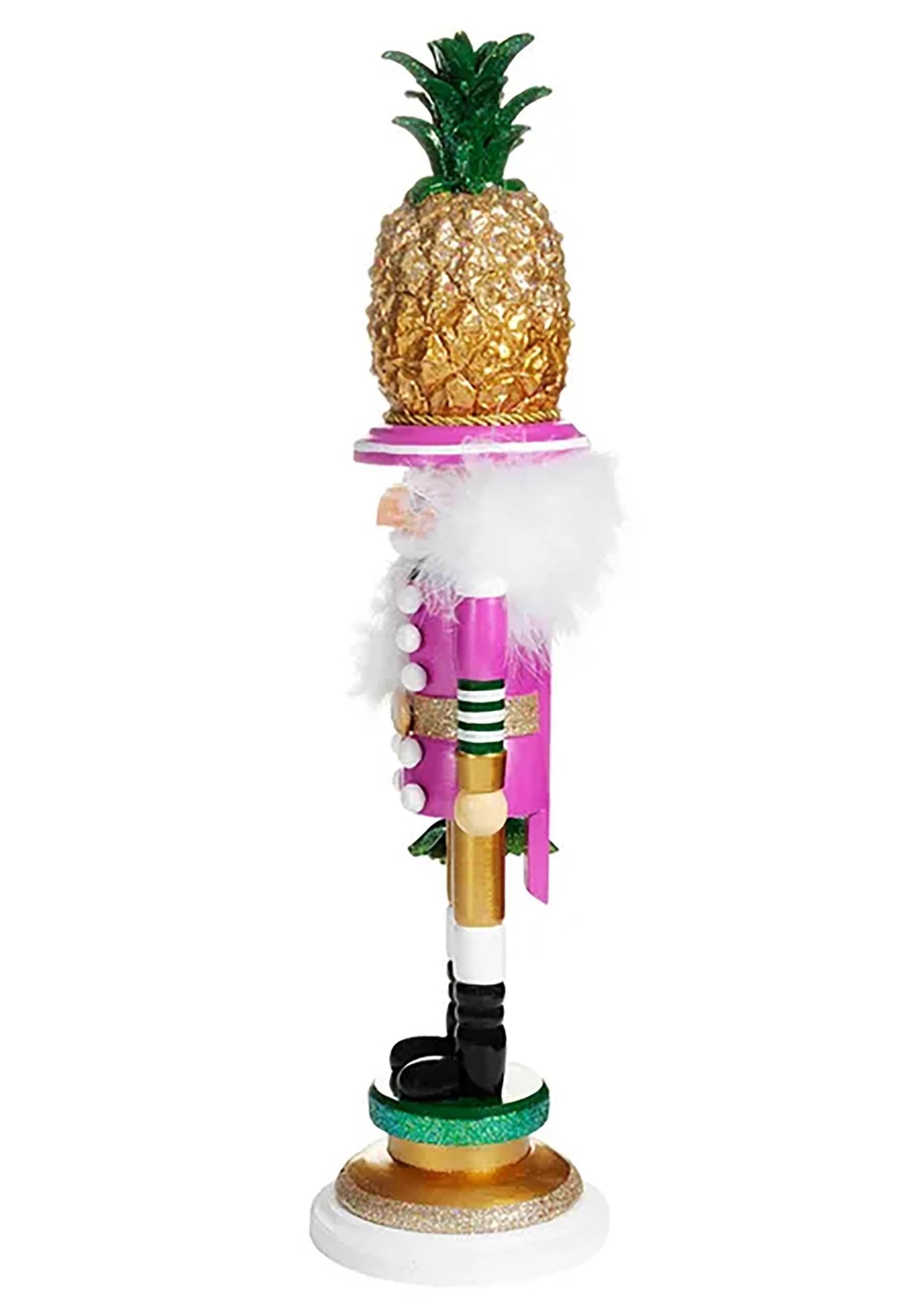 19.5 Hollywood Pineapple Hat Nutcracker Holiday Decoration