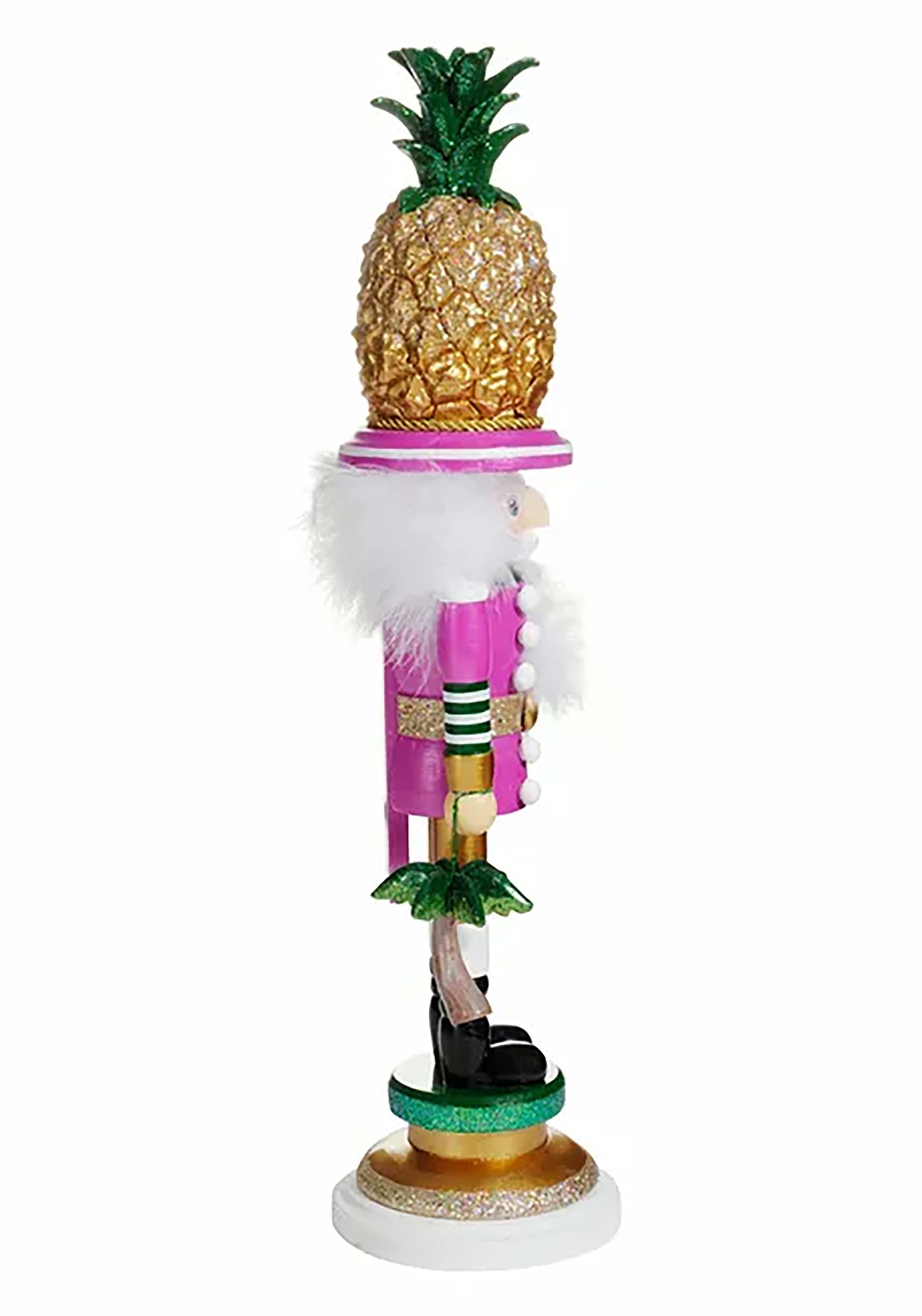 19.5 Hollywood Pineapple Hat Nutcracker Holiday Decoration