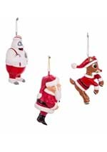 Rudolph The Red Nose Reindeer Blow Mold Ornaments Alt 2