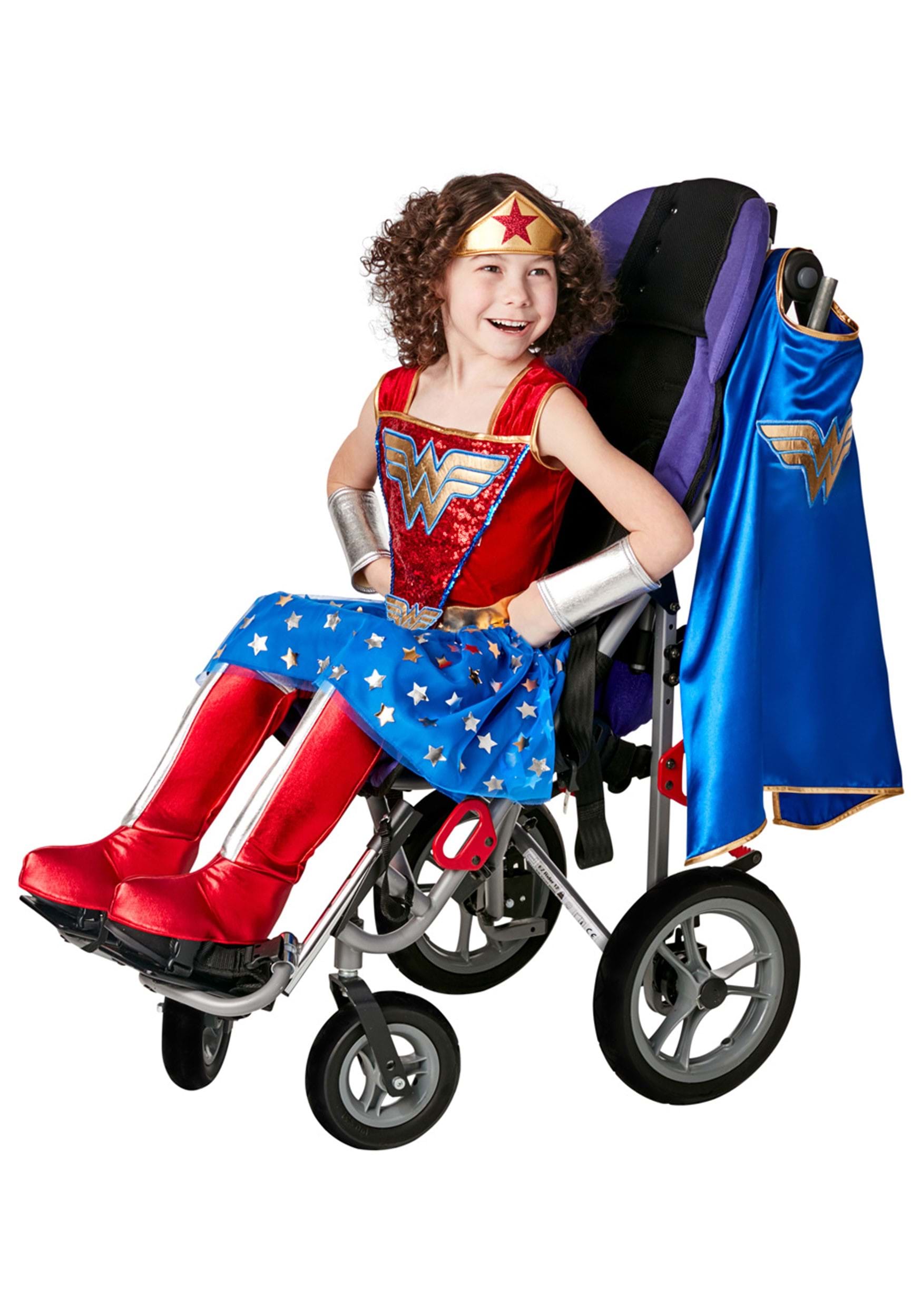 Adaptive Wonder Woman Fancy Dress Costume For Kids , Wonder Women