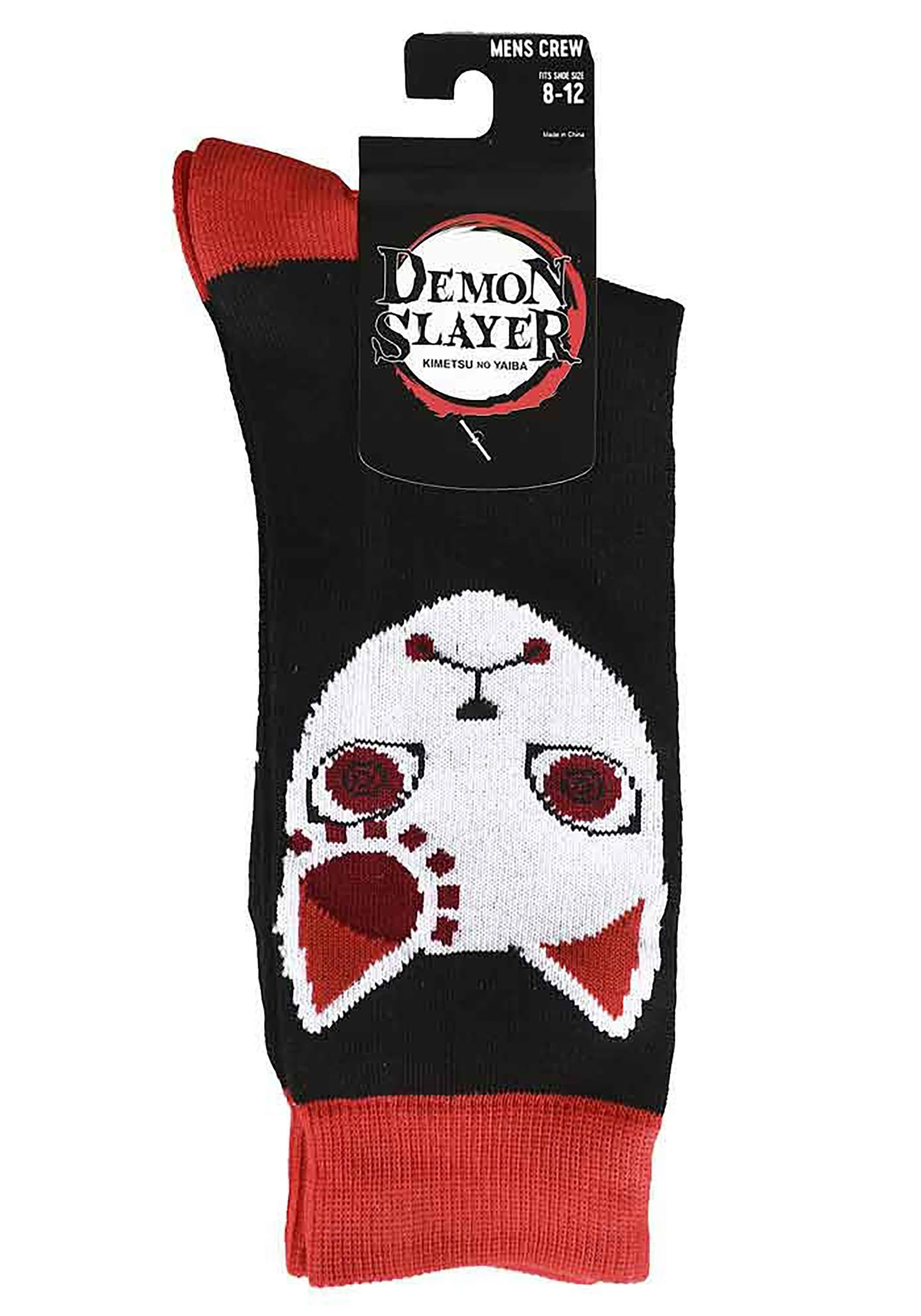 Demon Slayer Fox Mask Crew Socks