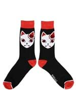 Adult Demon Slayer Fox Mask Crew Sock Alt 1