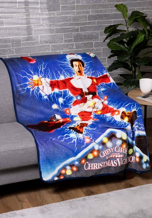 CHRISTMAS VACATION MICRO RASCHEL THROW