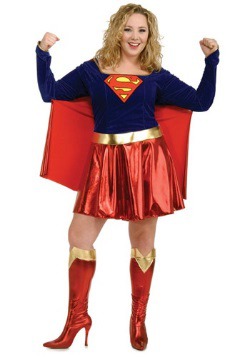Women's Plus Size Supergirl Costume