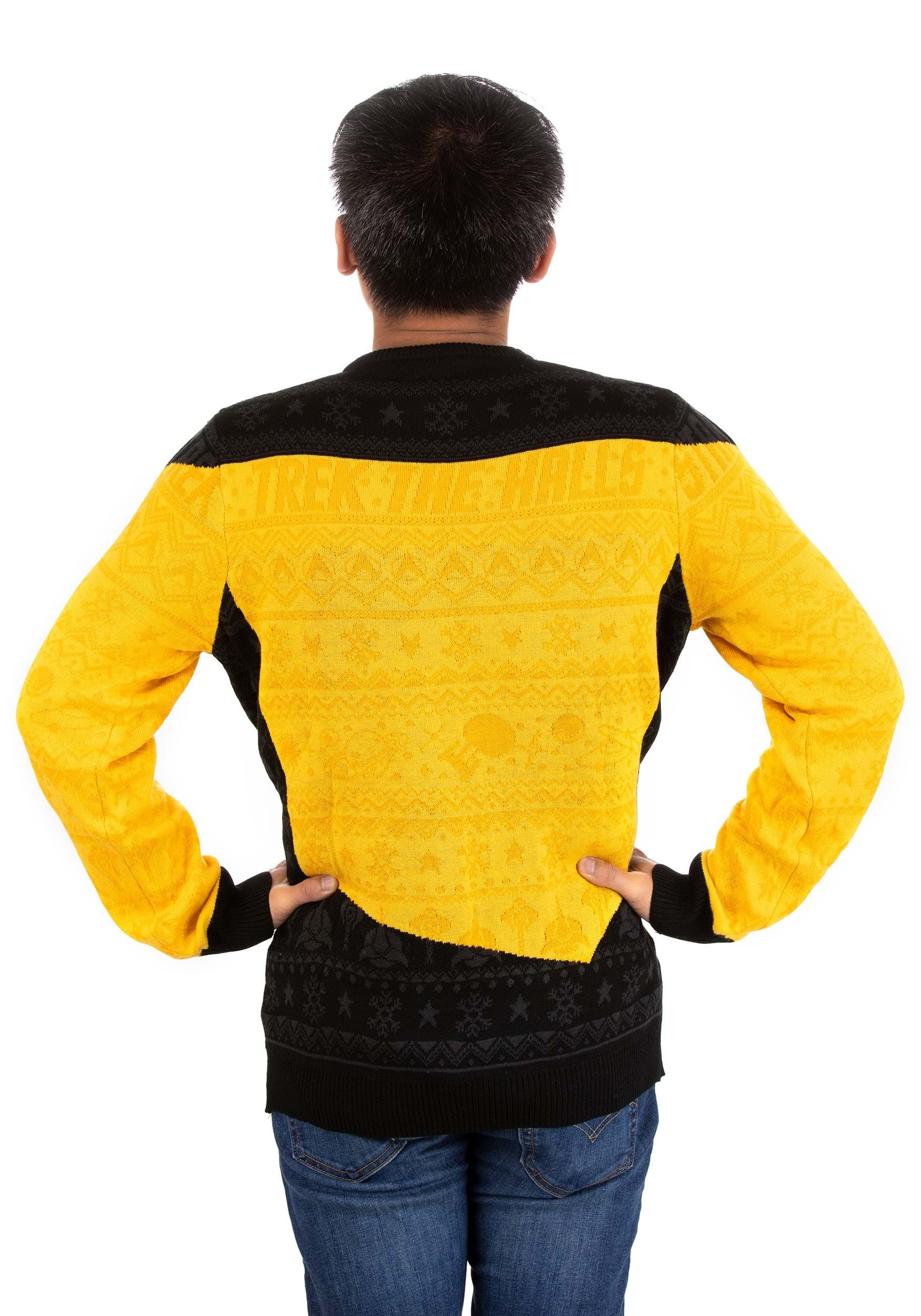 Star Trek Yellow Uniform Christmas Sweater