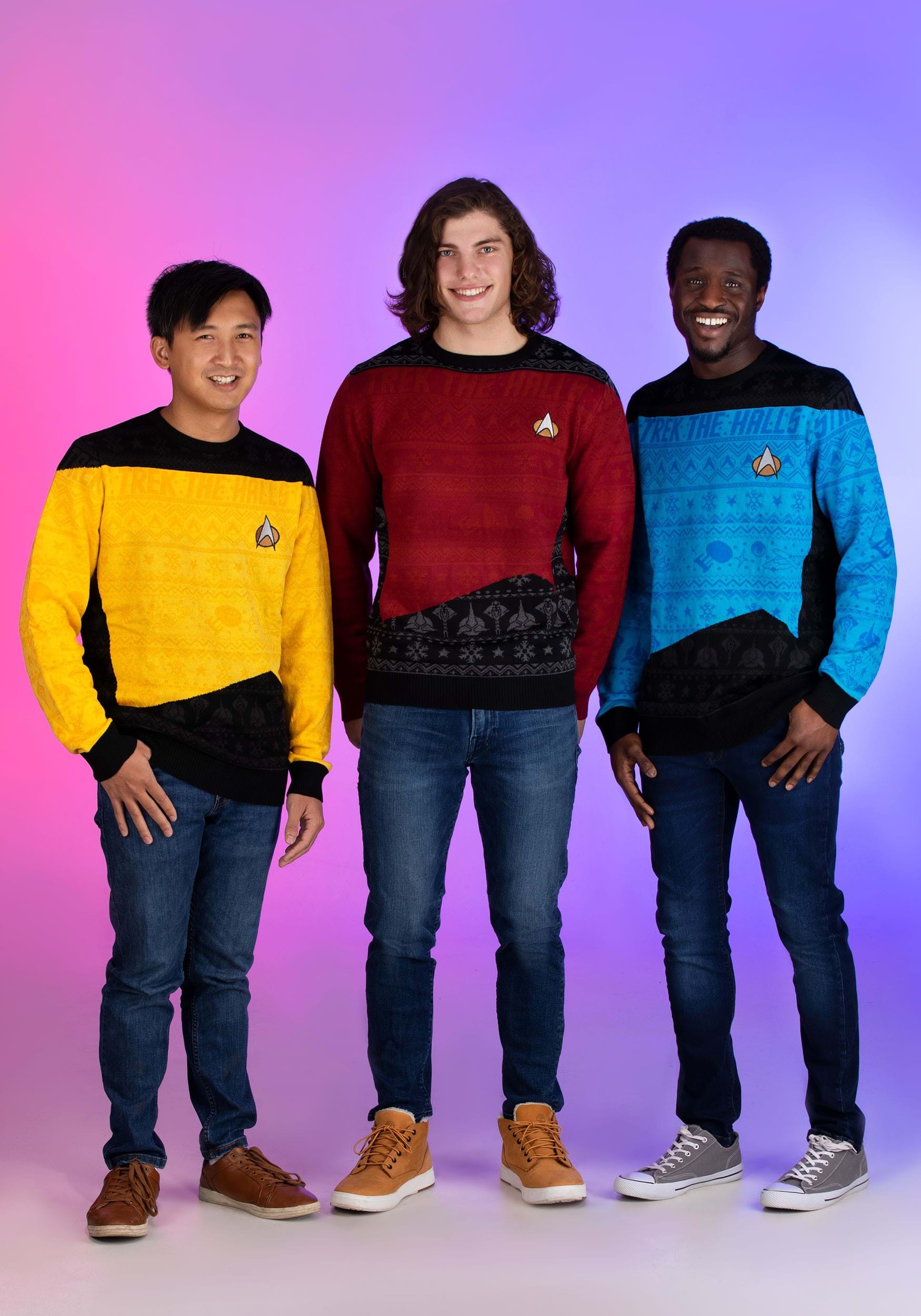 Star Trek Trek The Halls Christmas Jumper For Adults