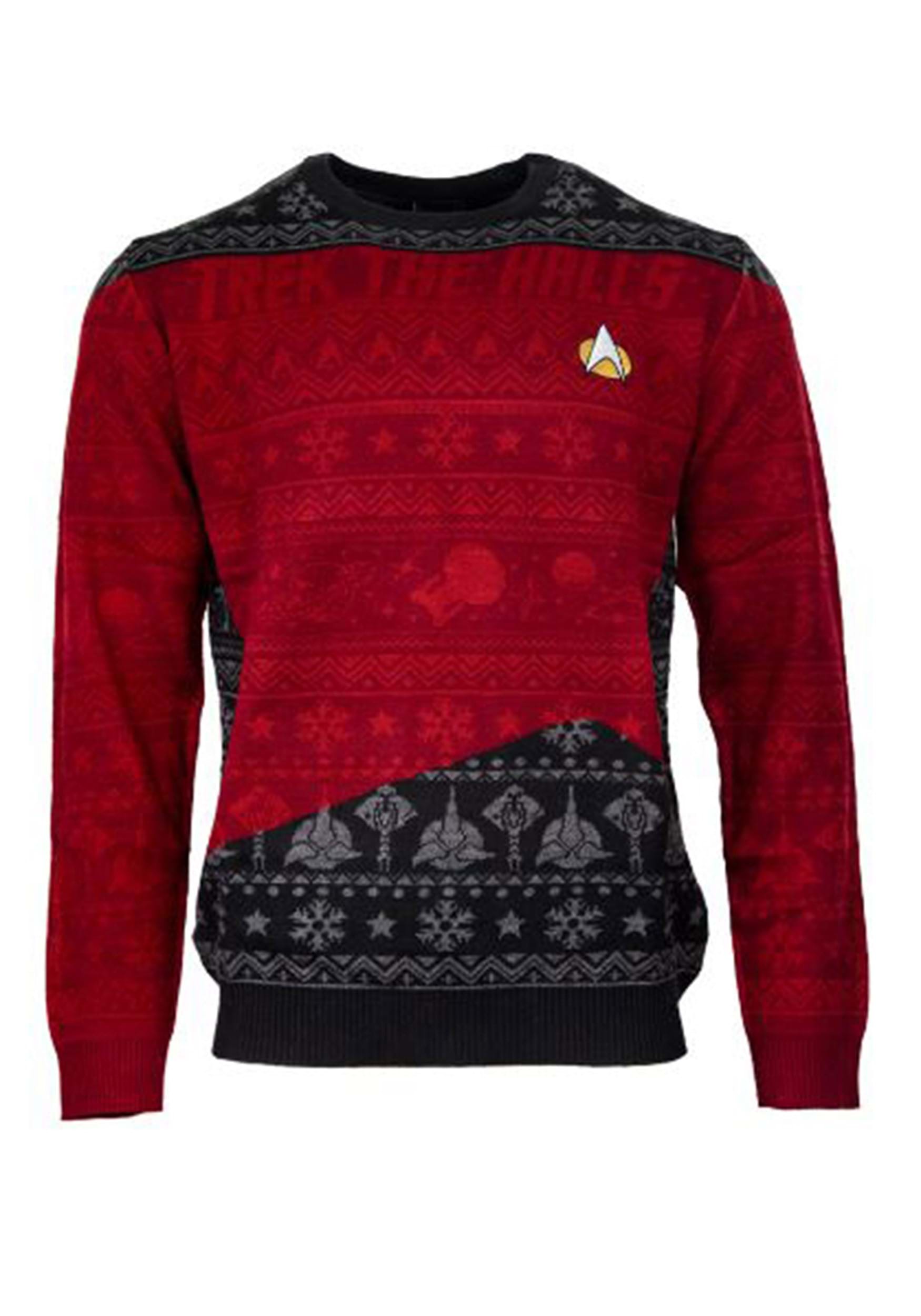 Star Trek Trek The Halls Christmas Jumper For Adults