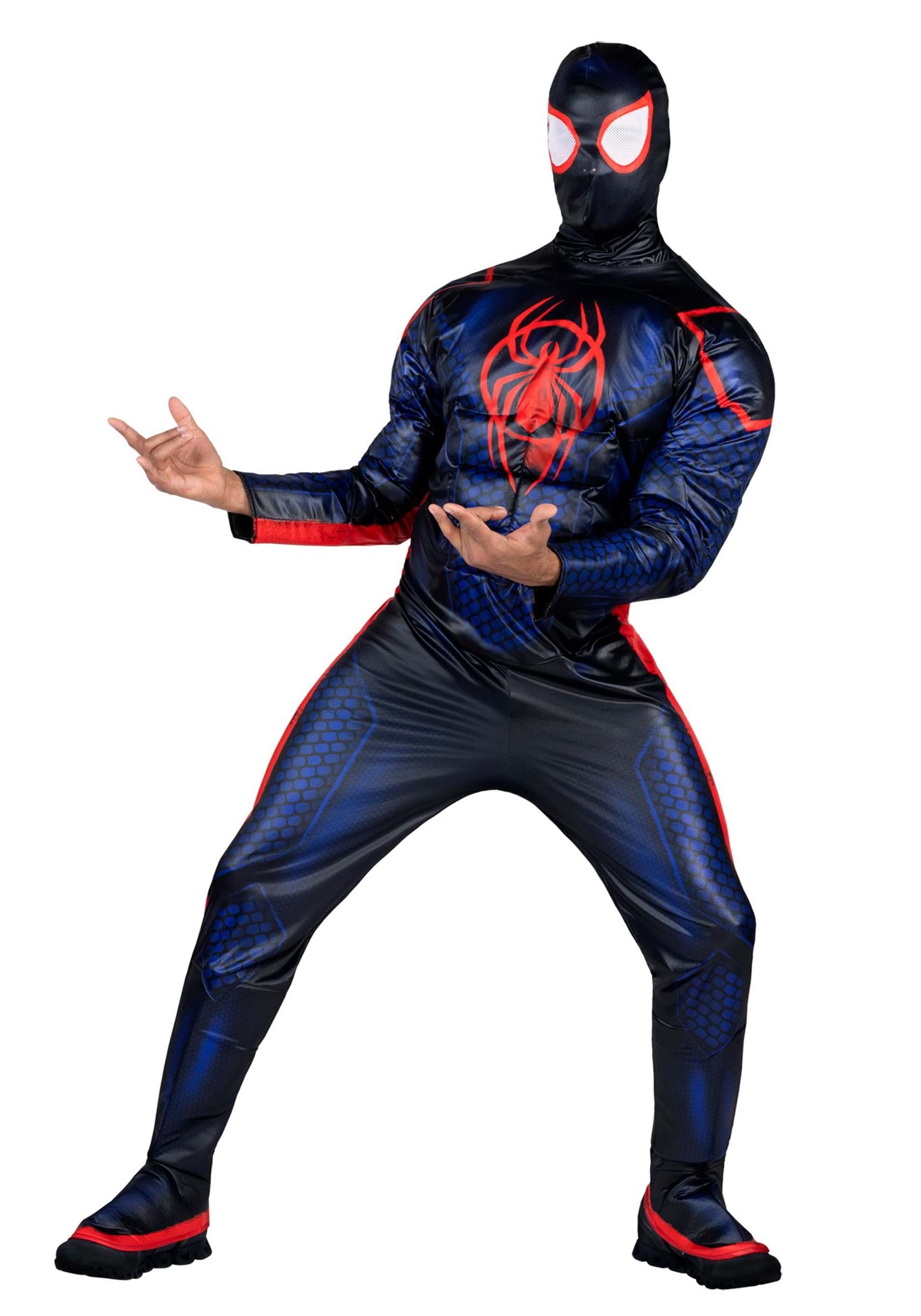 Photos - Fancy Dress Jazwares Miles Morales Spider-Man Adult  Costume Blue/Red&# 