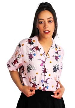 Womens Cakeworthy NBC Trick or Treaters Camp Shirt