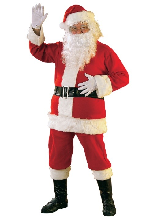 Mens Flannel Santa Suit