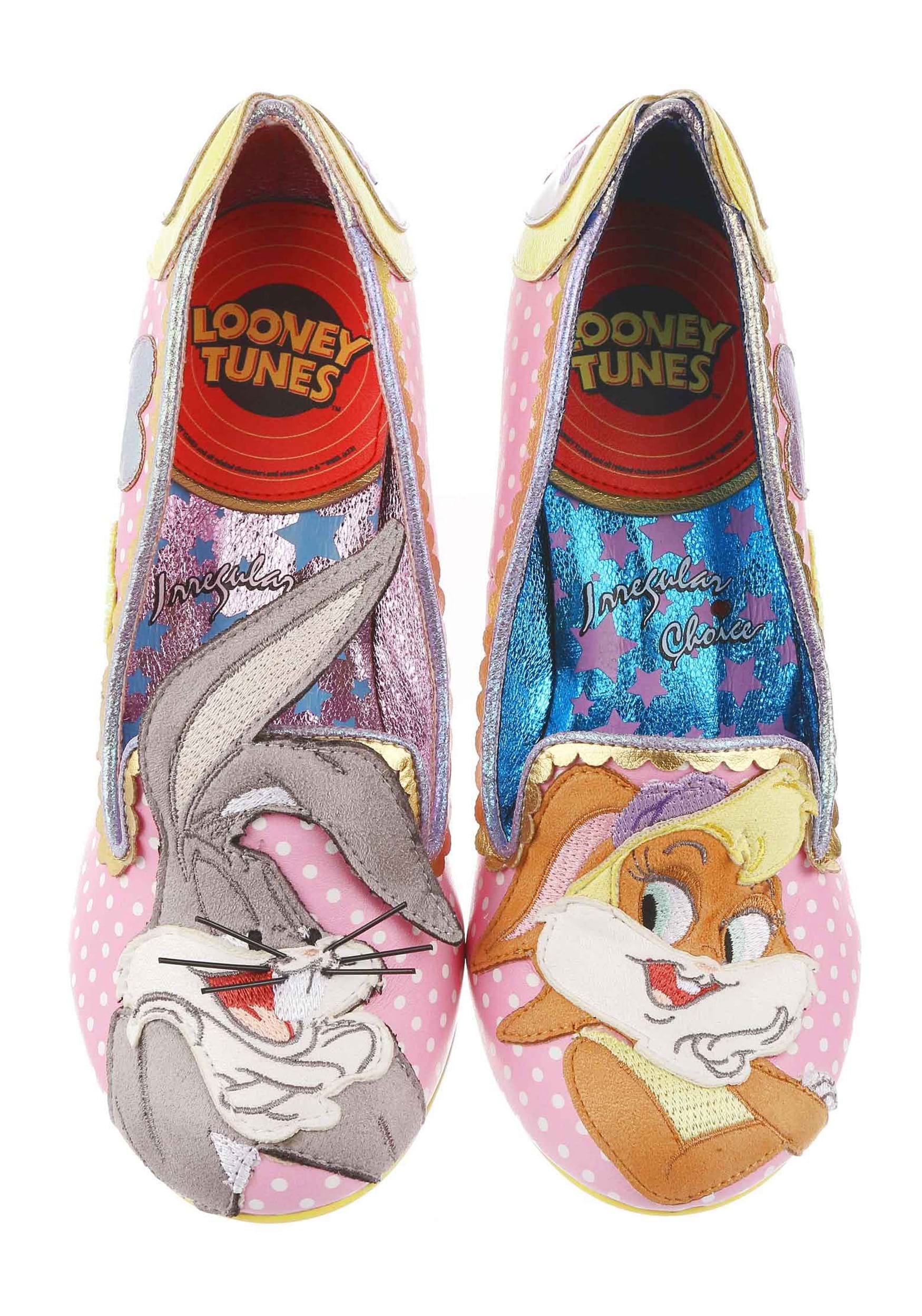 Looney Tunes Bunny Love Pink Irregular Choice Heels