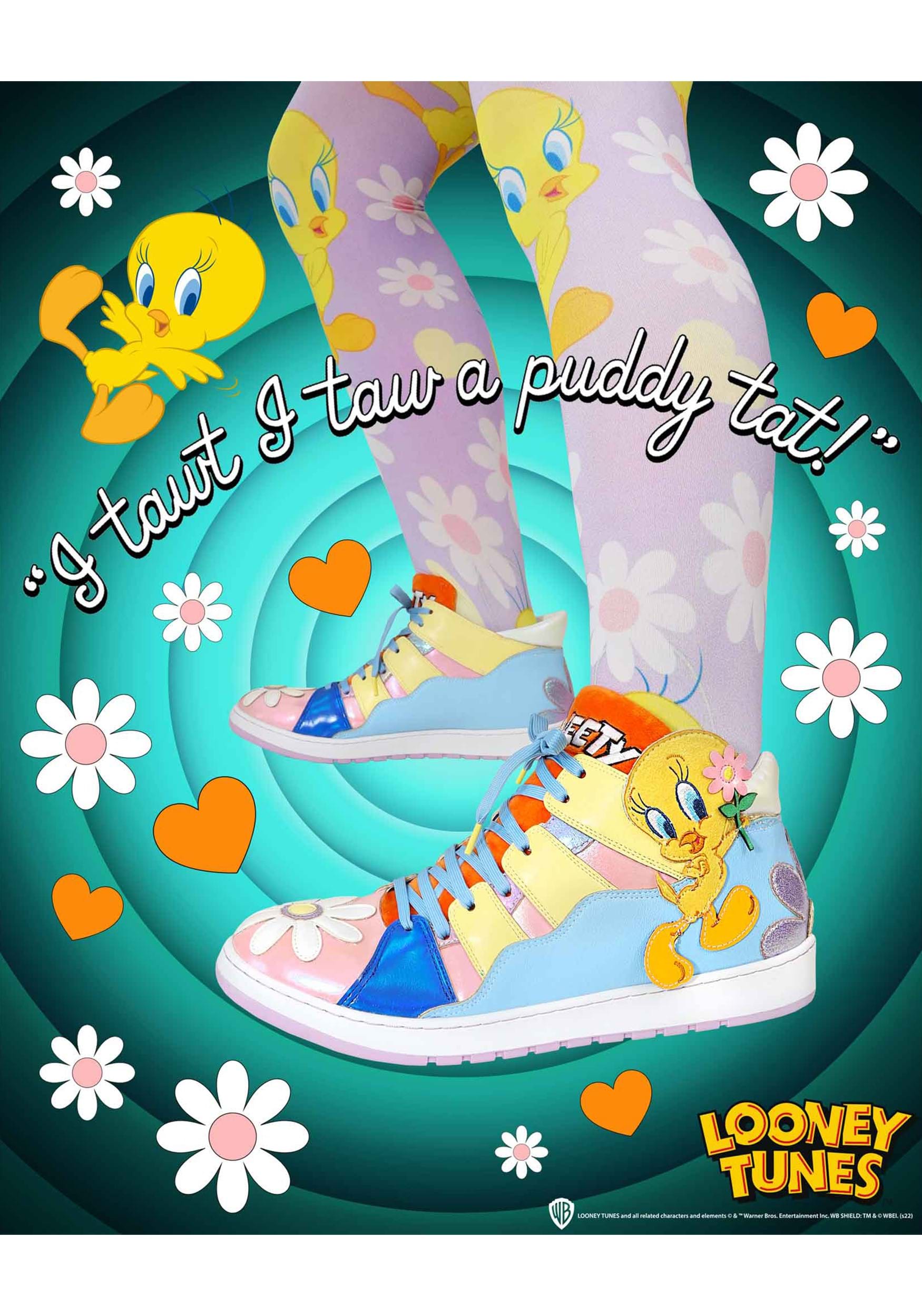 Looney Tunes Irregular Choice Tweet Me Sneakers