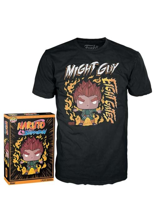 Funko Boxed Tee Naruto 8 Gates Might Guy Shirt