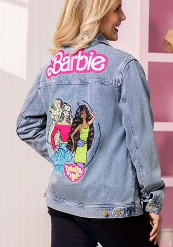 Cakeworthy Barbie Totally Hair Adult Denim Jacket