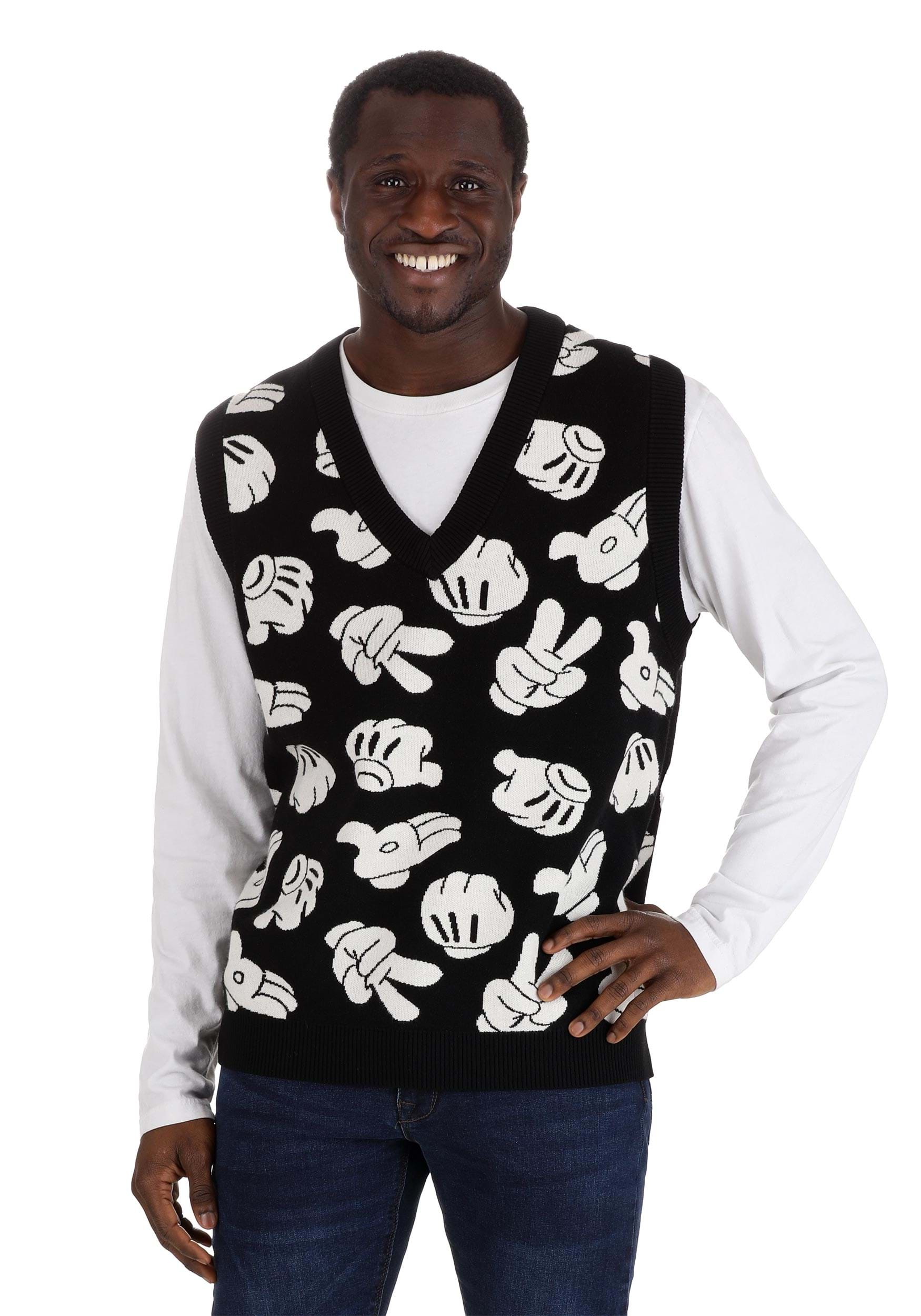 Mickey Glove Knit Vest By Cakeworthy , Mickey Mouse Apparel