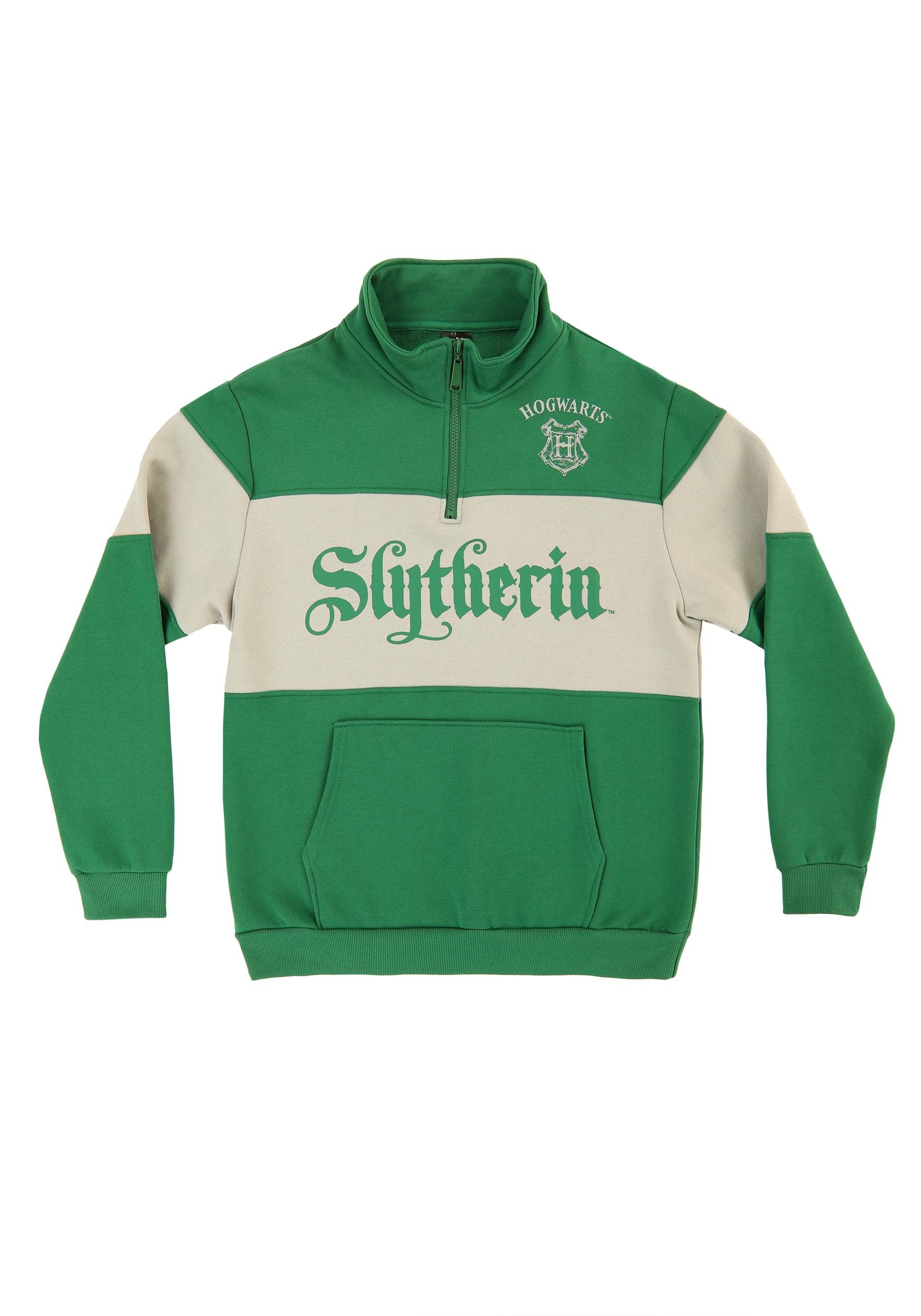 Adult Cakeworthy Slytherin 1/4 Zip Sweater , Harry Potter Gifts