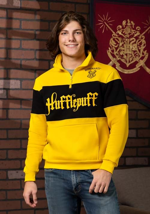 UNISEX HUFFLEPUFF 1/4 ZIP SWEATER