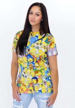 Adult Cakeworthy All Over Print Simpsons Shirt
