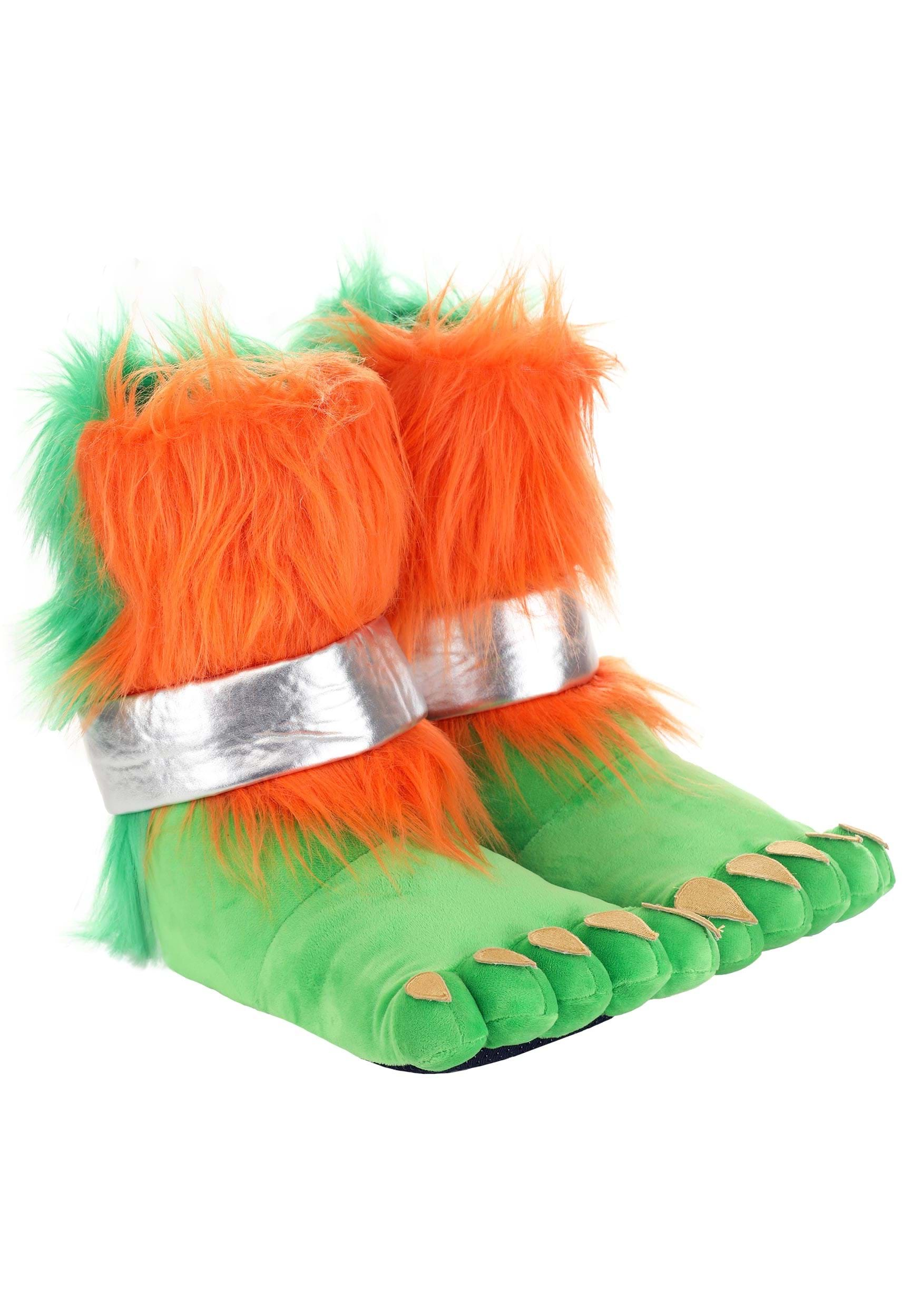 Street Fighter Blanka Fancy Dress Costume Slippers