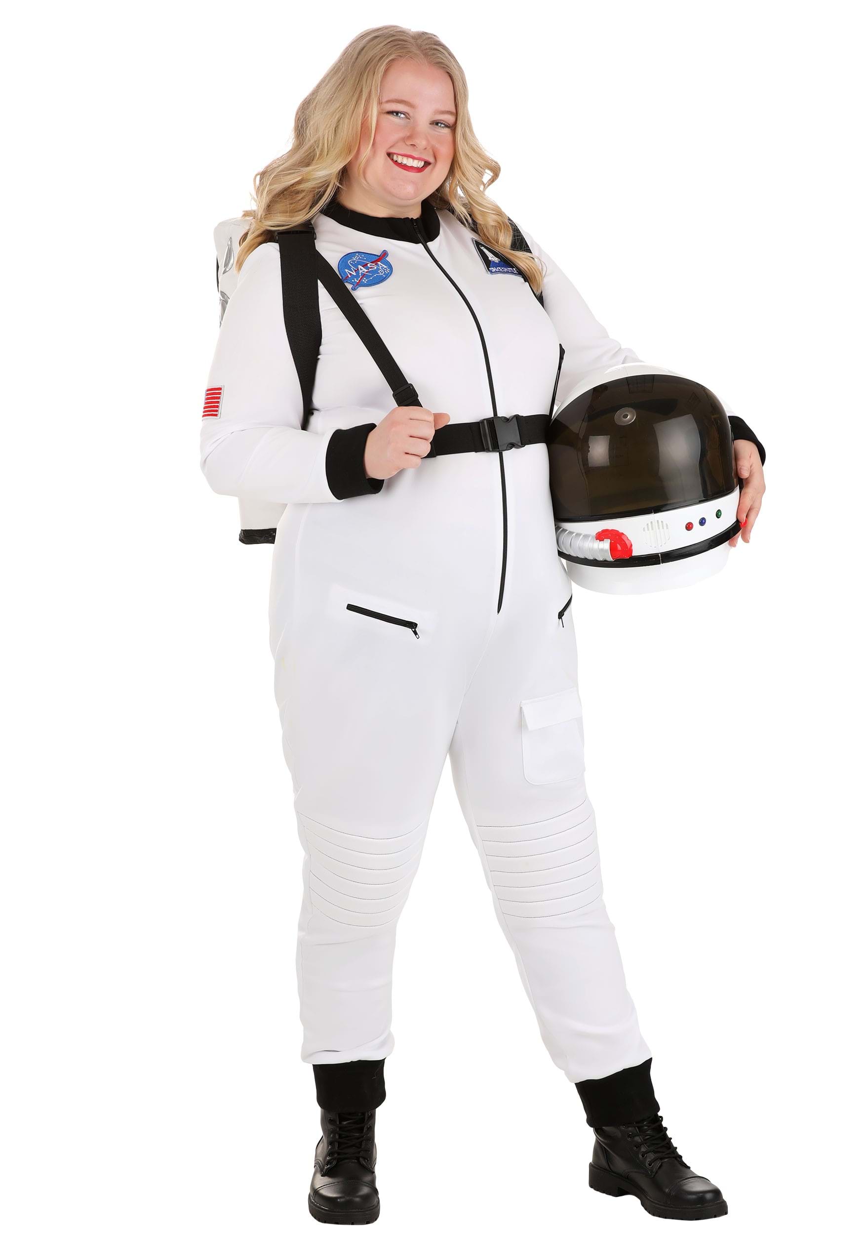 White Astronaut Plus Size Women's Fancy Dress Costume , Plus Size Fancy Dress Costumes