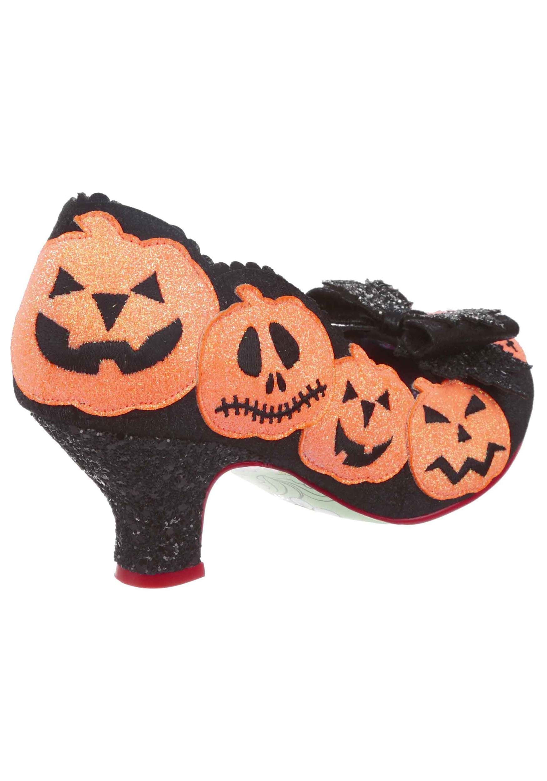 Irregular Choice Pumpkin Carving Low Heels For Adults