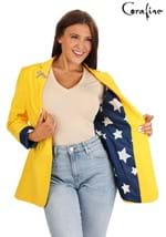 Coraline Yellow Womens Blazer Alt 1